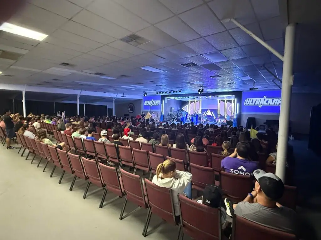 Full crowd at a worship service in Keys Tabernacle